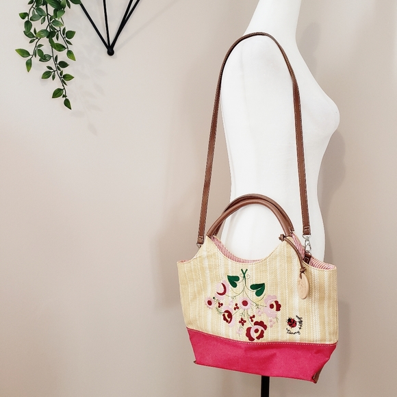 TOMMY HILFIGER | STRAW CROSSBODY CONVERTIBLE BAG - Picture 4 of 11